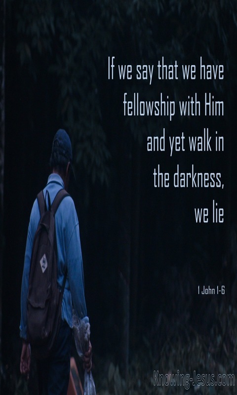 1 John 1:6 Fellowship With Him (blue)